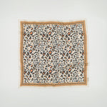 Scarf Leo Beige Chocolate de Maison Lecomte Flament