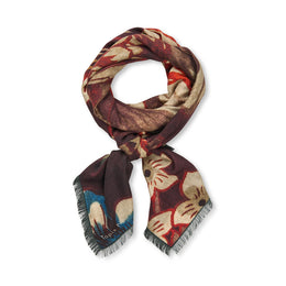 Foulard Wool Large Gwenyth burdeos de Tapis Noir