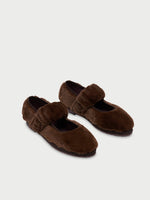 Zapato Mafalda Fur Brown de Flabelus