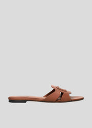 Cuirine Flat Sandal Terracota de Lola Cruz