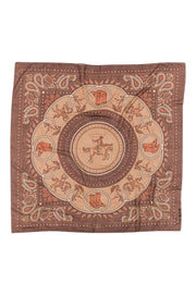 Foulard Rodeo Cappuccino Maison Lecomte Flament